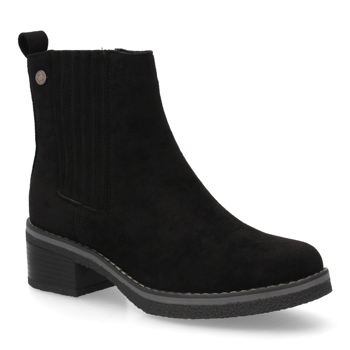 Botines negros tacón cremallera. - Imagen 4