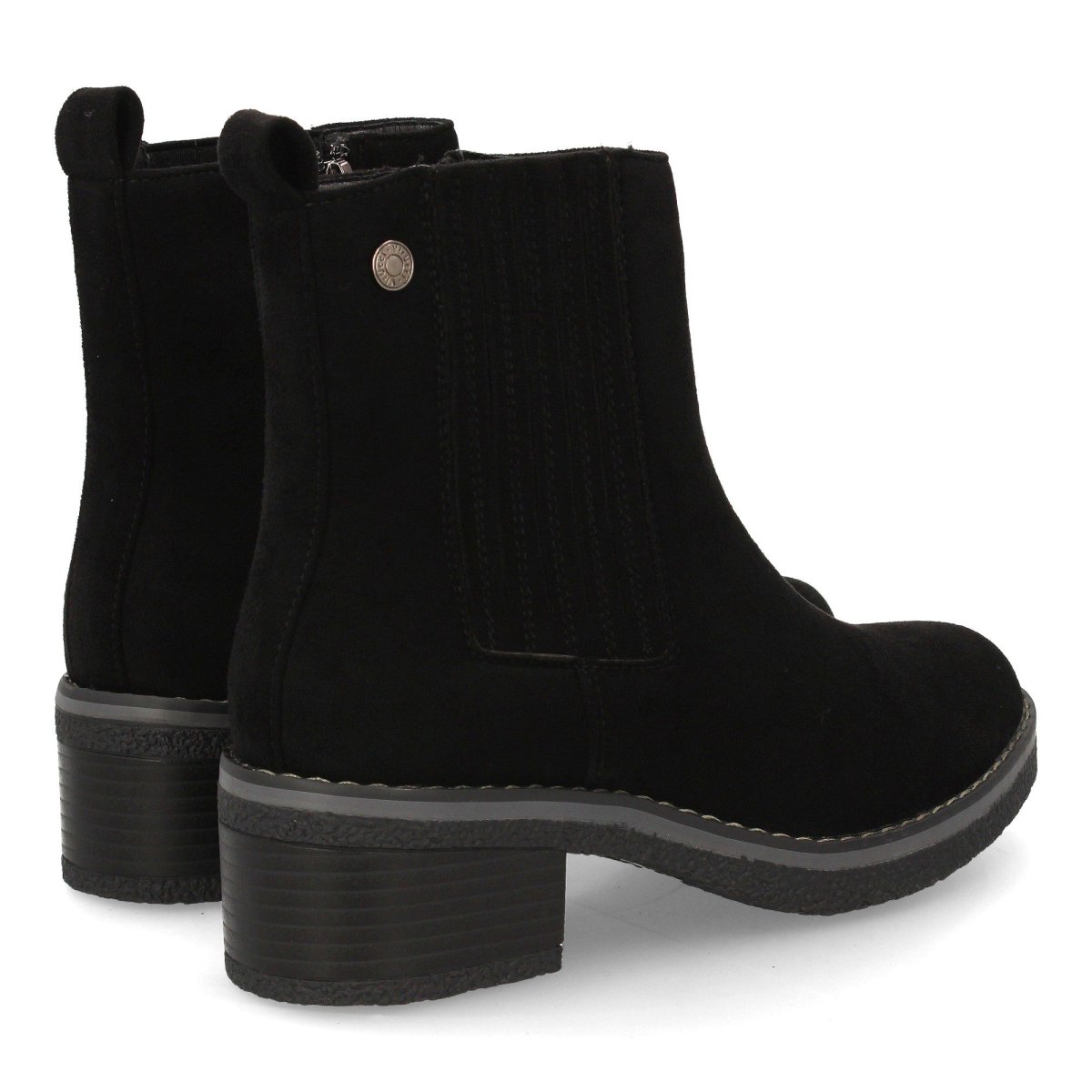 Botines negros tacón cremallera. - Imagen 6