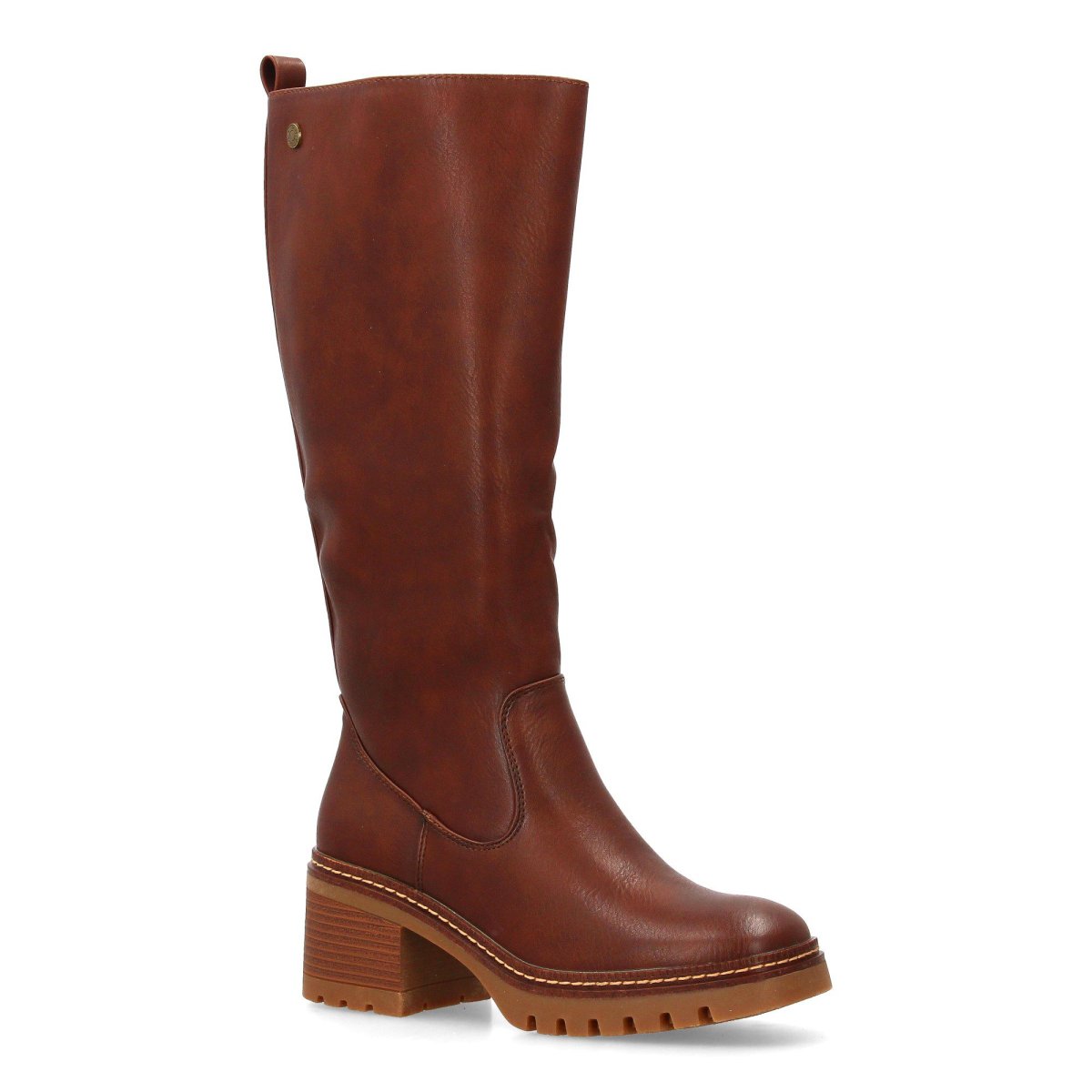 Botas altas marrón sin cordones - Imagen 4