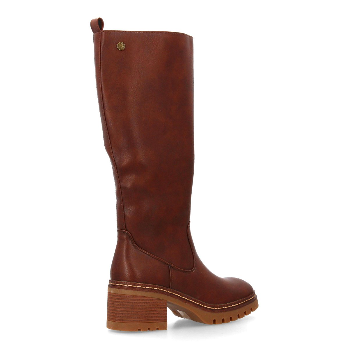 Botas altas marrón sin cordones - Imagen 5