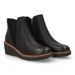 Botines negros cierre lateral