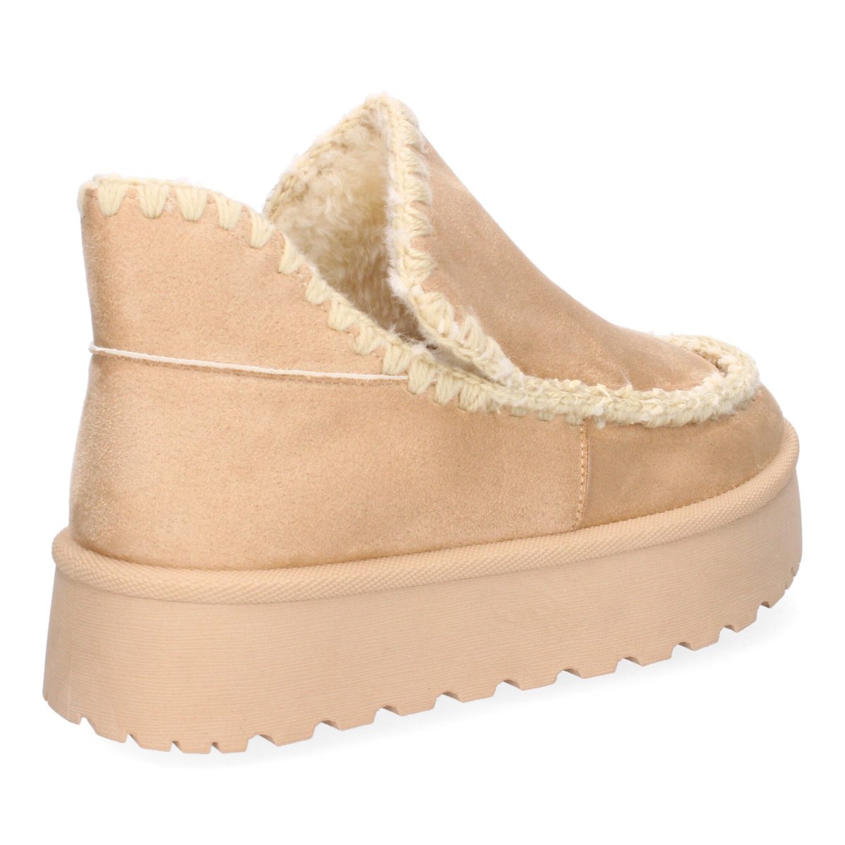 Botines bajos plataforma beige australianos - Imagen 5