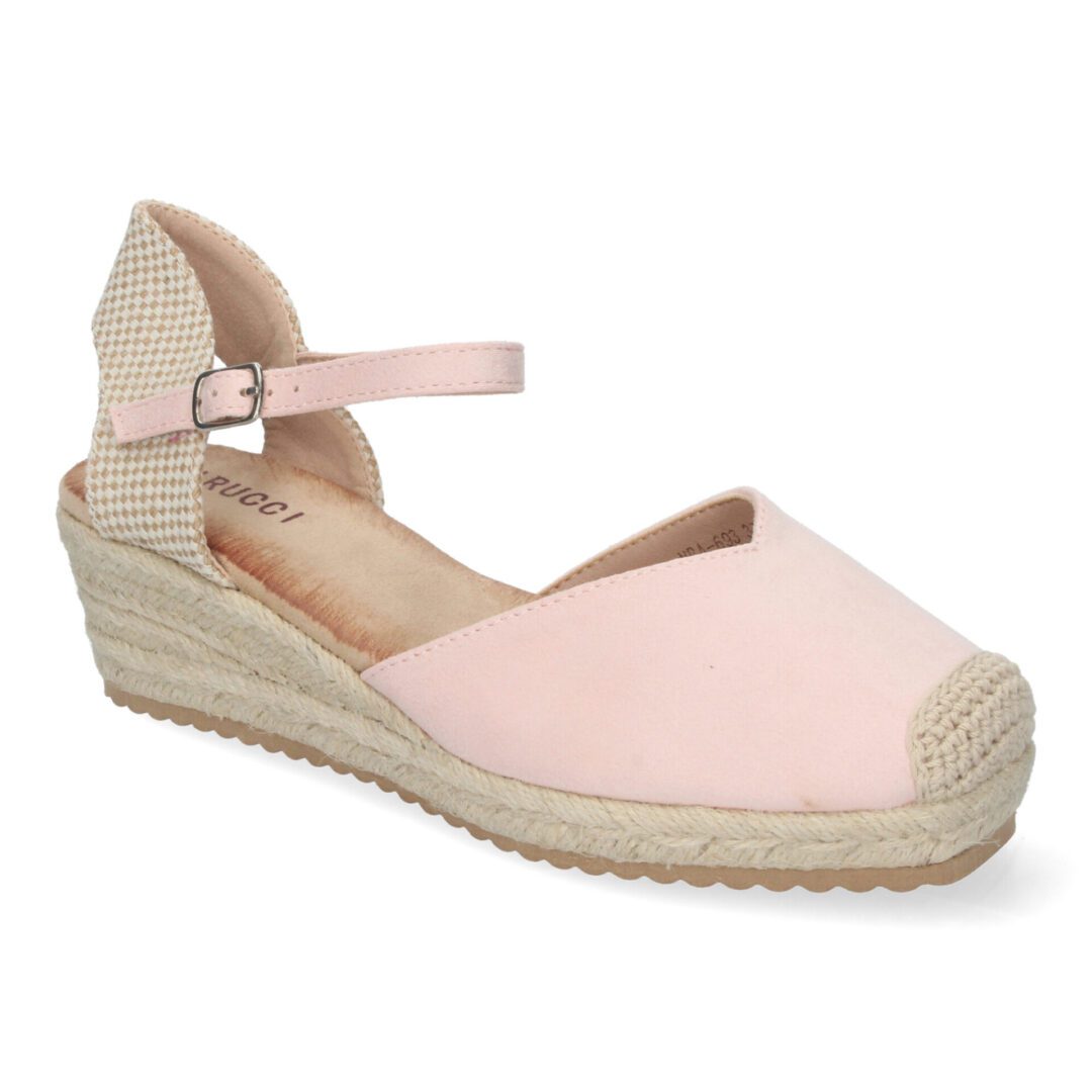 Sandalias plataforma beige hebilla trenzado - Imagen 4