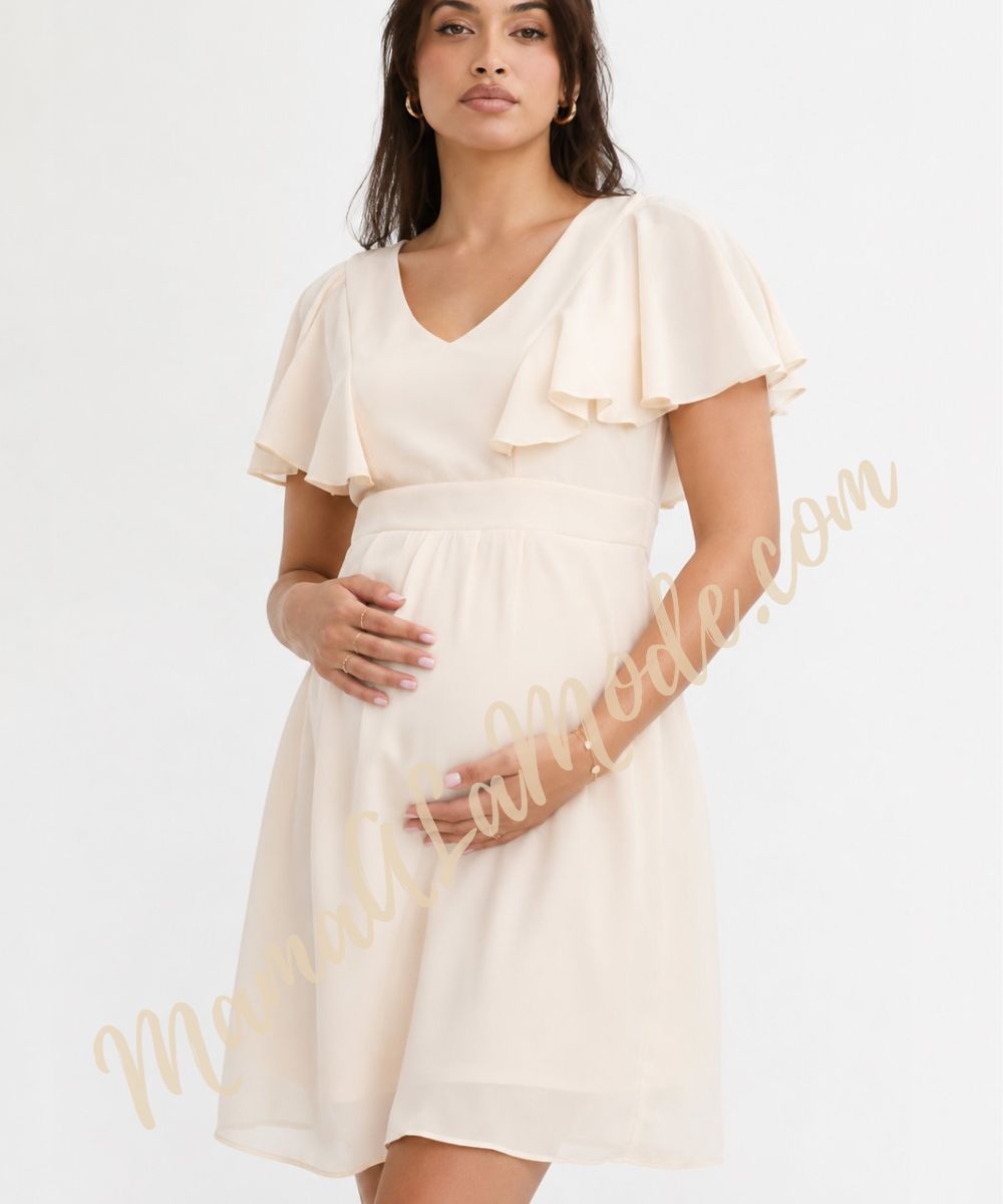 Vestido Materno Ainara en Gasa - Imagen 3