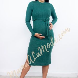 Vestido Maternidad y Lactancia Alesia Largo con abertura al Costado