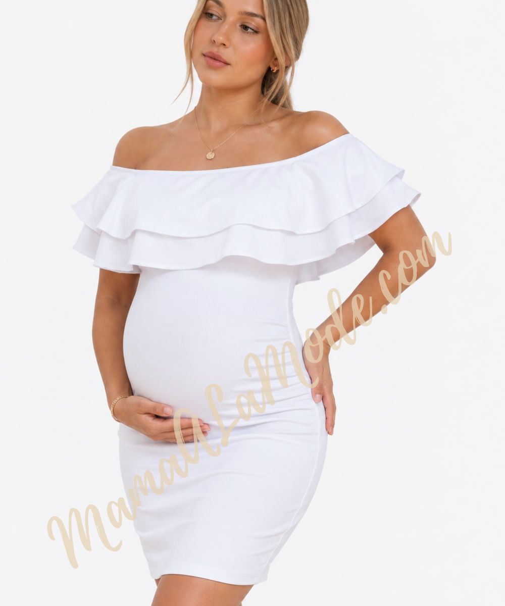 Vestido Materno Demi Elegante Doble Bobo - Imagen 2