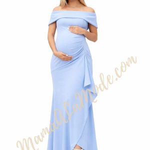 Vestido Materno Guinea Estilo Elegante y Sofisticado para Fiesta