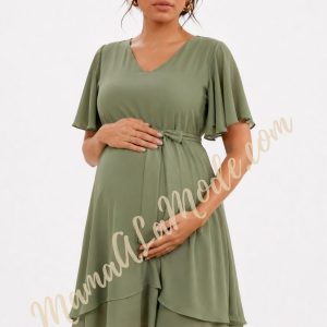 Vestido Materno Luciana doble capa en Gasa