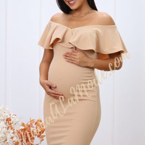Vestido Materno Maxine Elegante y Sofisticado