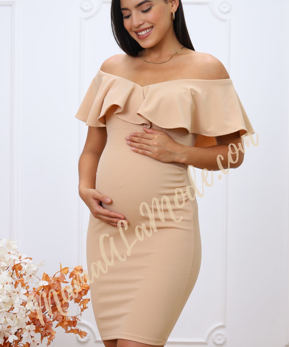 Vestido Materno Maxine Elegante y Sofisticado - Imagen 2