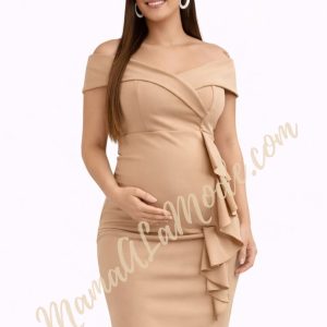Vestido Materno Melisa Elegante y Sofisticado
