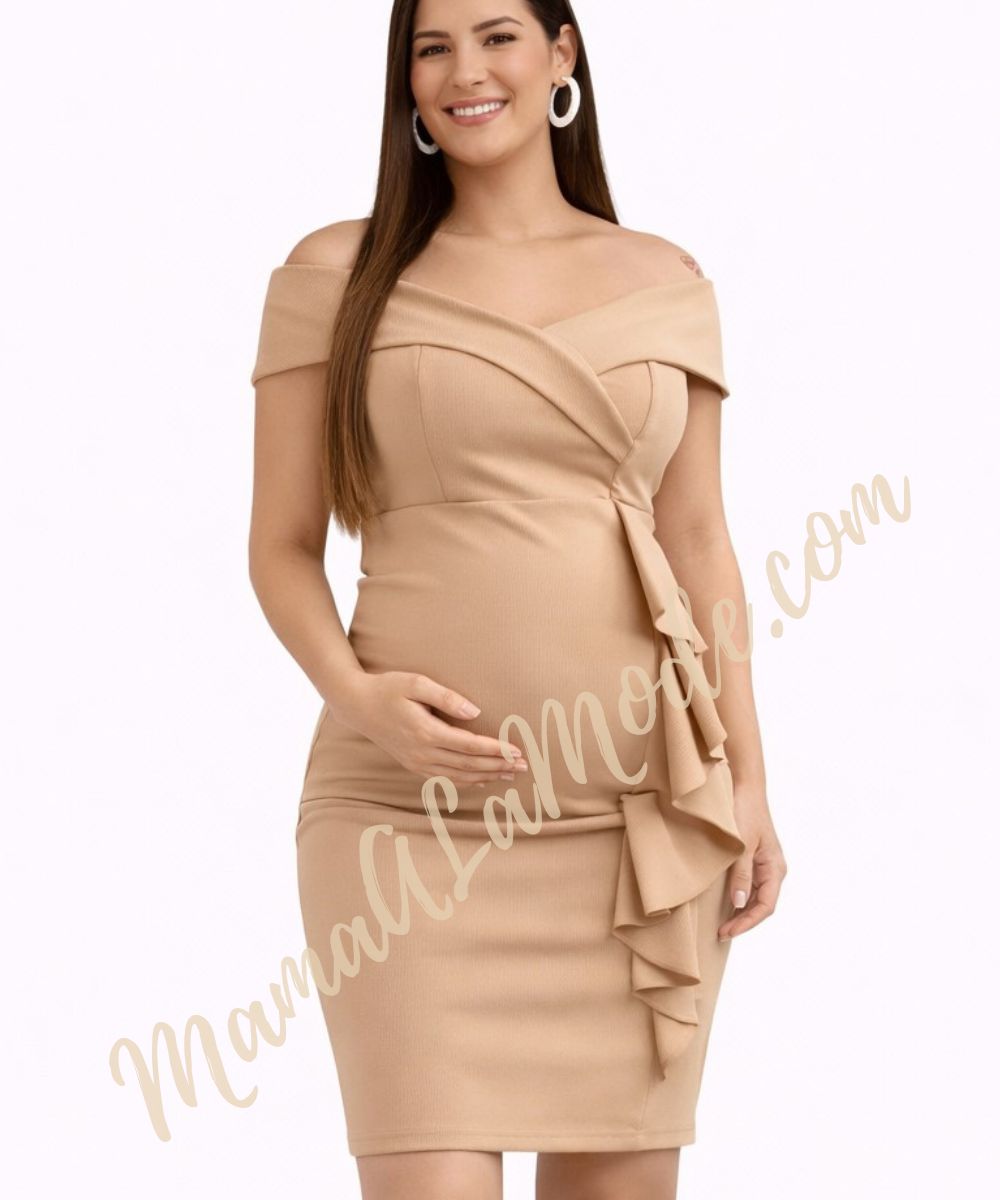 Vestido Materno Melisa Elegante y Sofisticado - Imagen 2