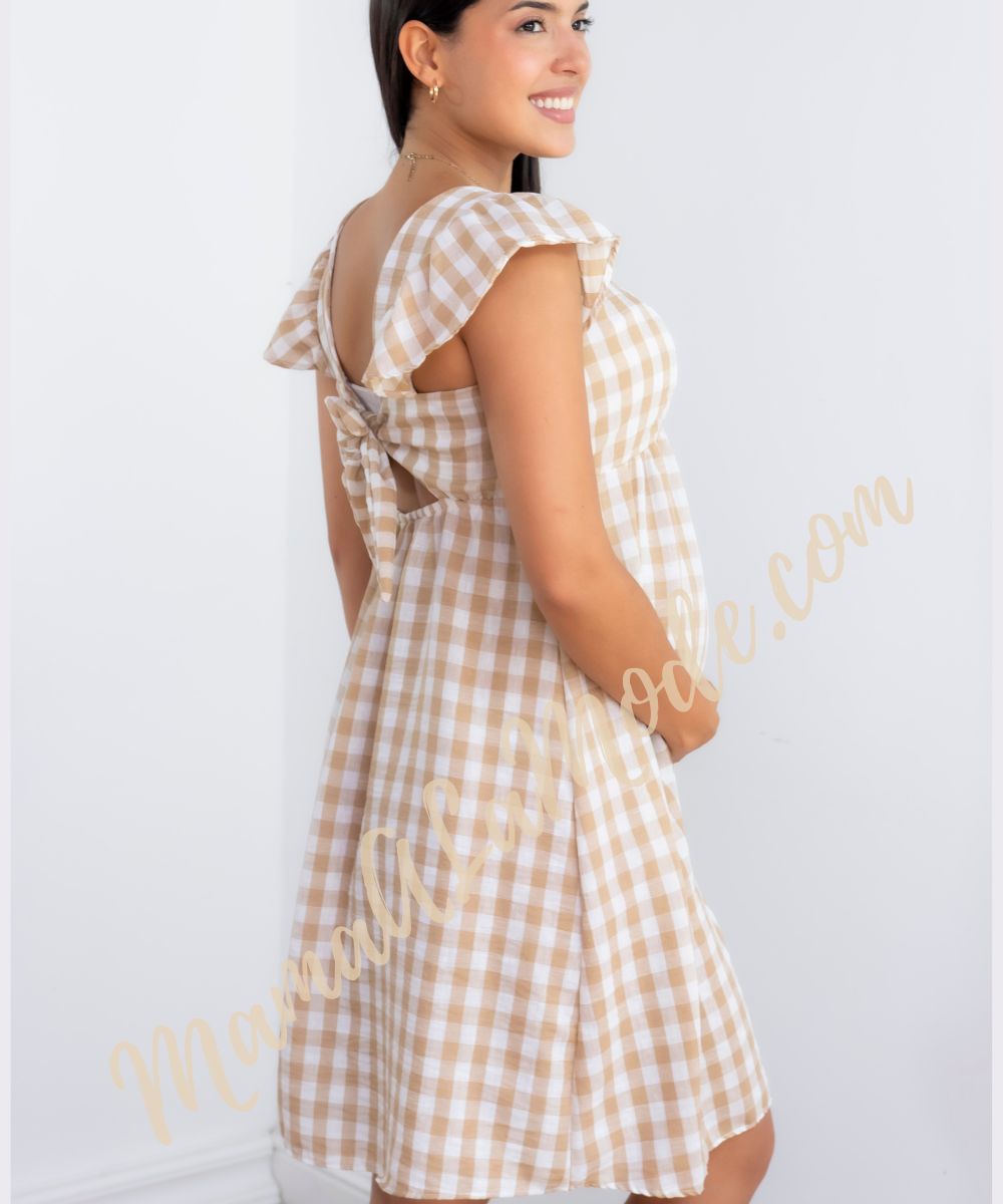Vestido Materno Noa con amarre atrás - Imagen 4