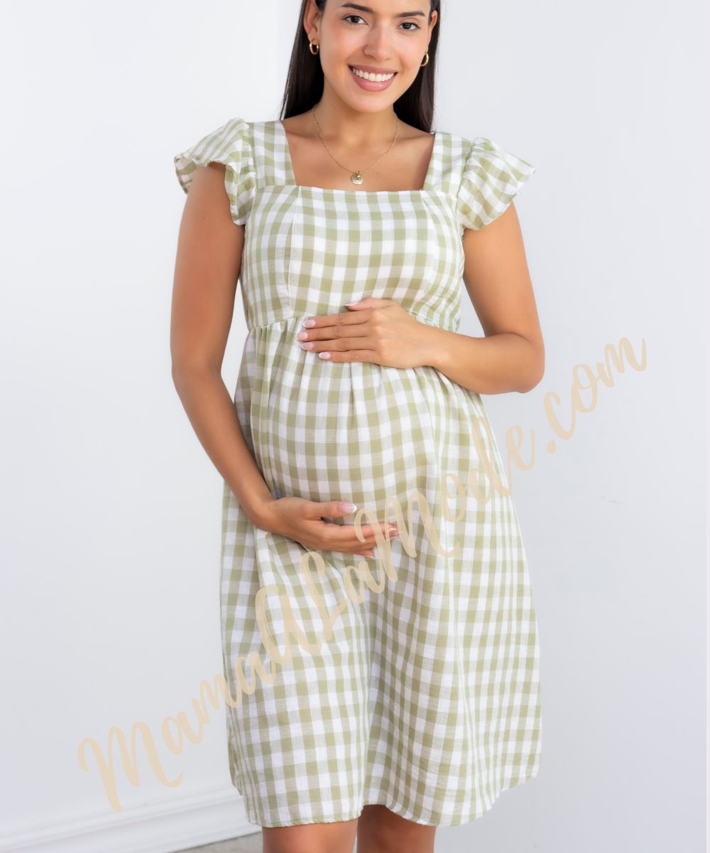 Vestido Materno Noa con amarre atrás