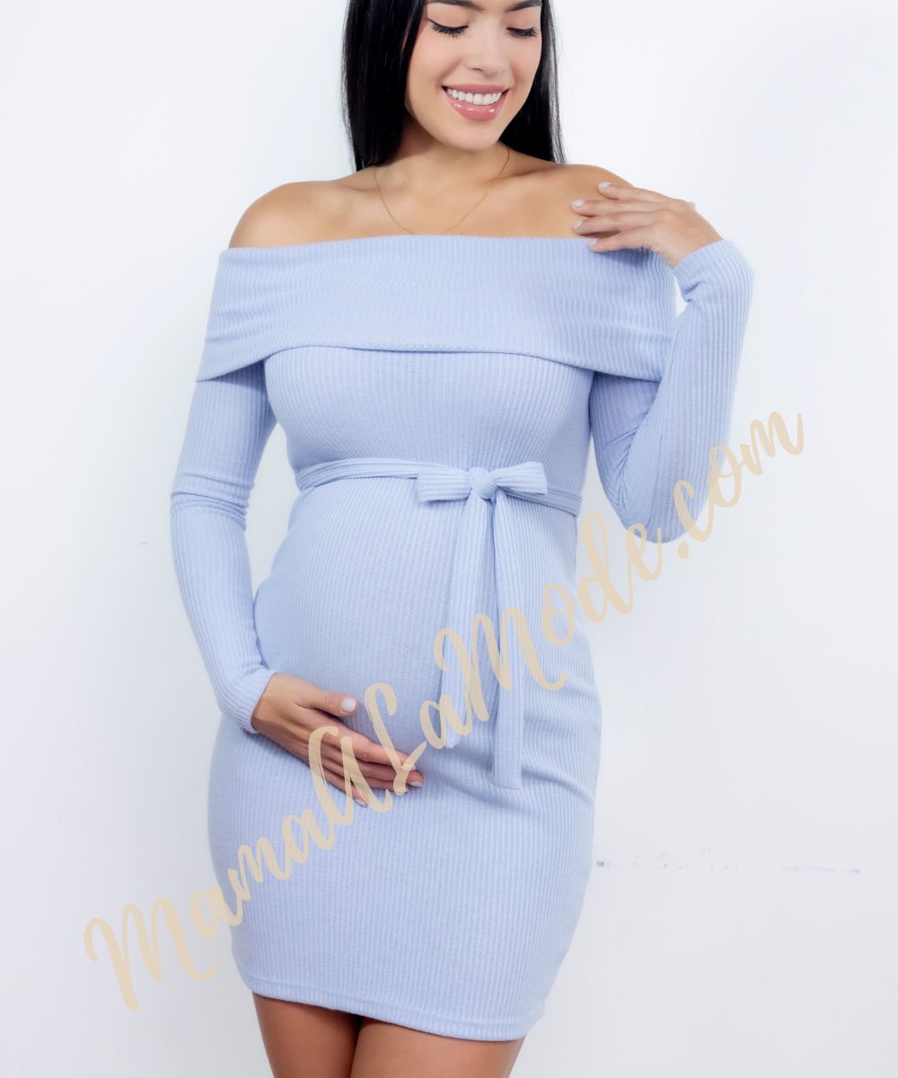 Vestido Materno Peige Manga Larga - Imagen 2