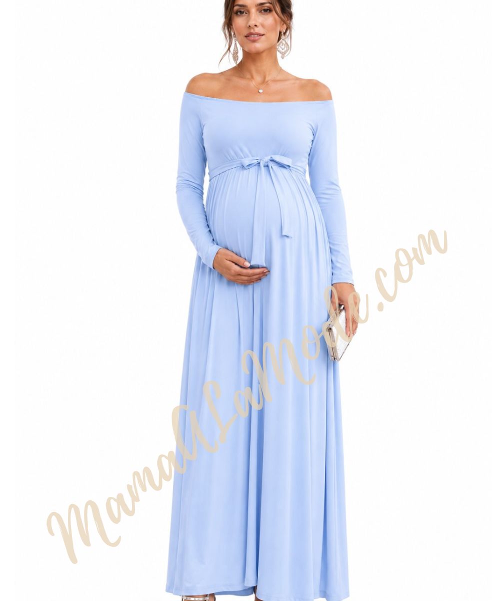 Vestido Materno Rafaela estilo Princesa Elegante y Juvenil para Fiesta - Imagen 2