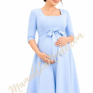 Vestido Materno Rosetta corte Princesa