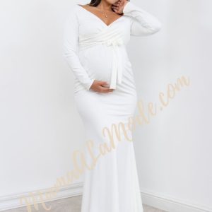 Vestido Materno Selena estilo Sirena