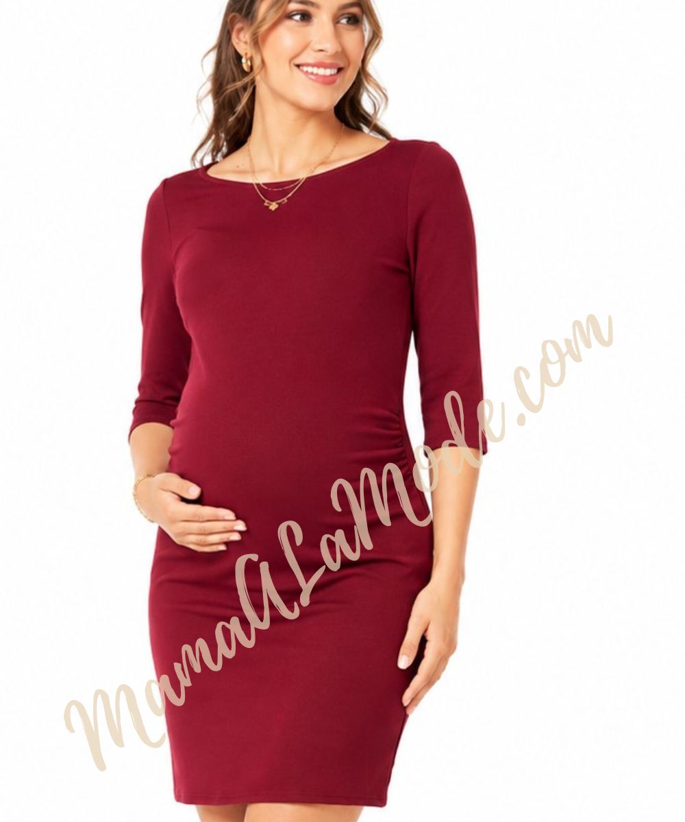 Vestido Materno 3/4 Sisley