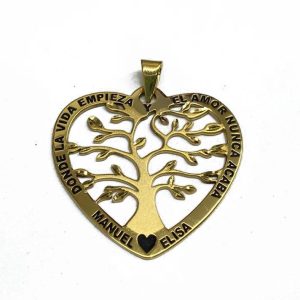 «FRUTOS» árbol de la vida con texto. Handmade