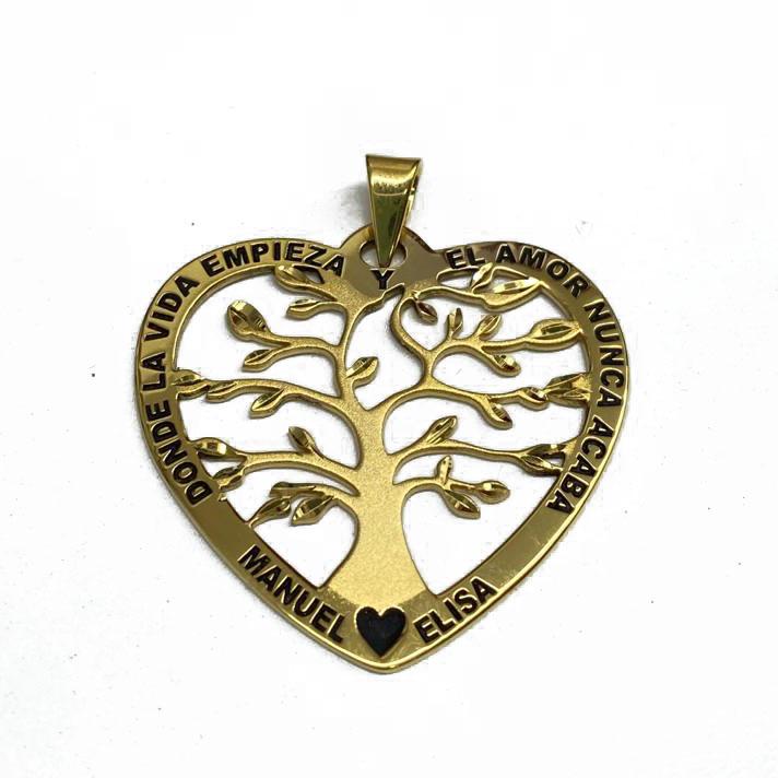 «FRUTOS» árbol de la vida con texto. Handmade