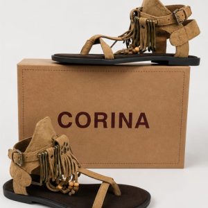 Sandalia con flecos Corina
