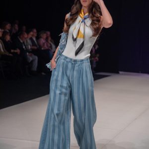 Pantalón vaquero de rayas