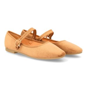 Bailarina con hebilla kaki