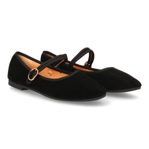 Bailarina con hebilla negro