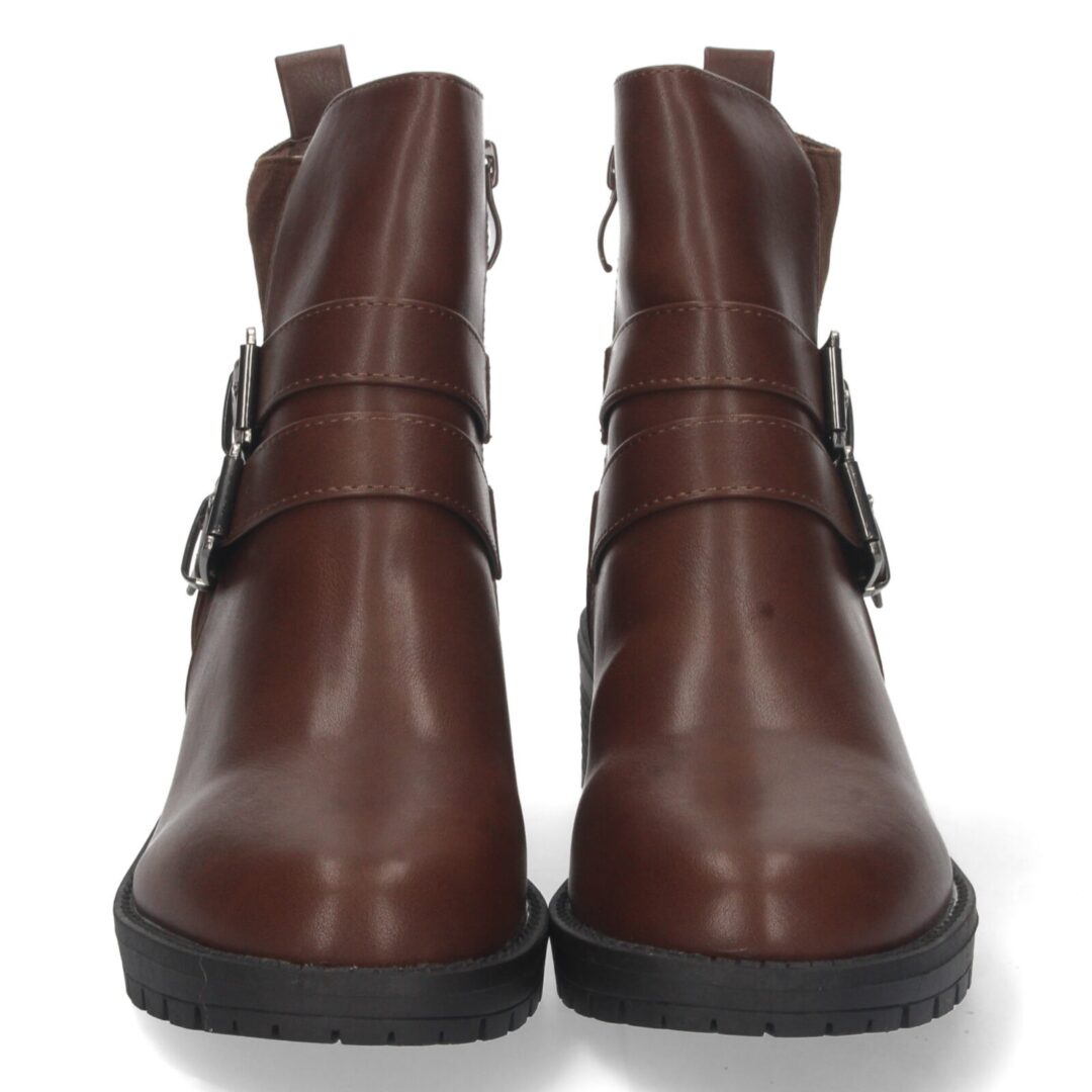 Botines doble hebilla marrón - Imagen 4