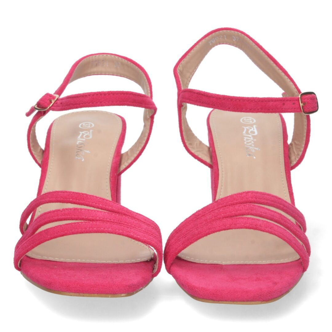 Sandalia tiras cruzadas fucsia - Imagen 4