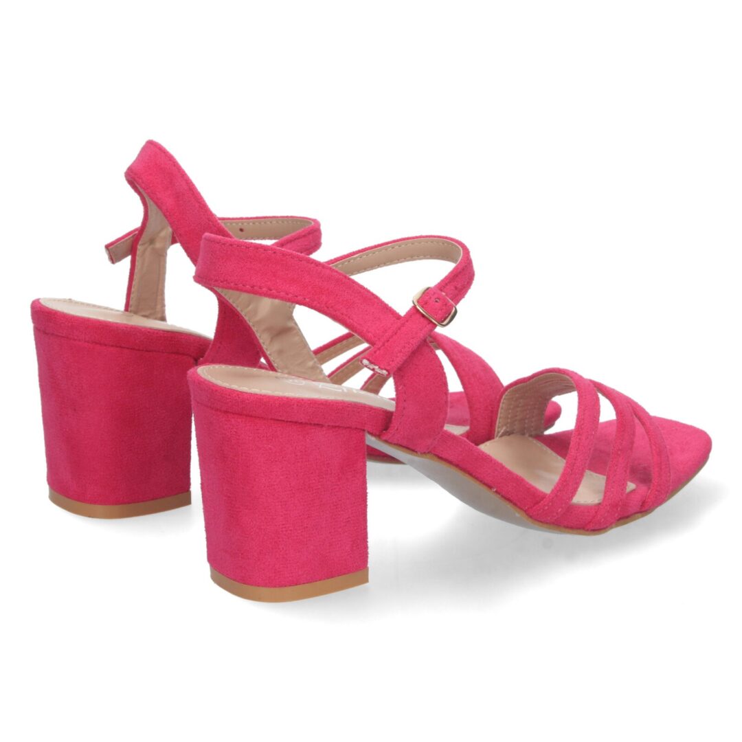 Sandalia tiras cruzadas fucsia - Imagen 5