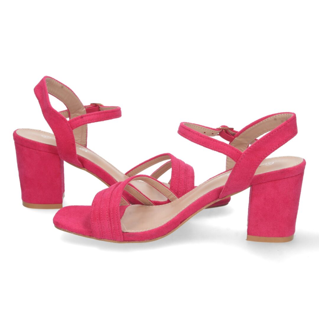 Sandalia tiras cruzadas fucsia - Imagen 6