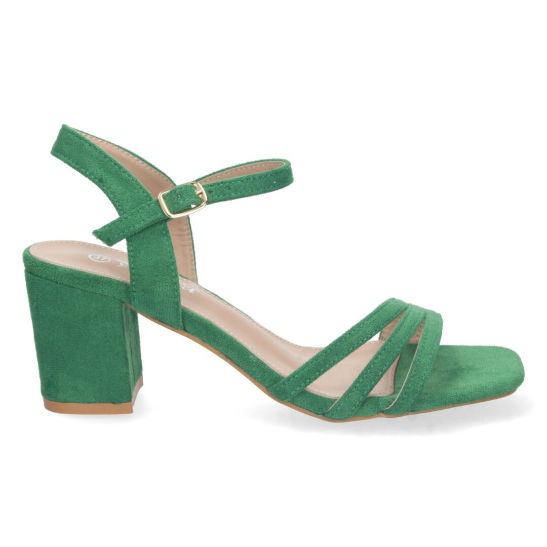 Sandalias verdes cruzadas - Imagen 3