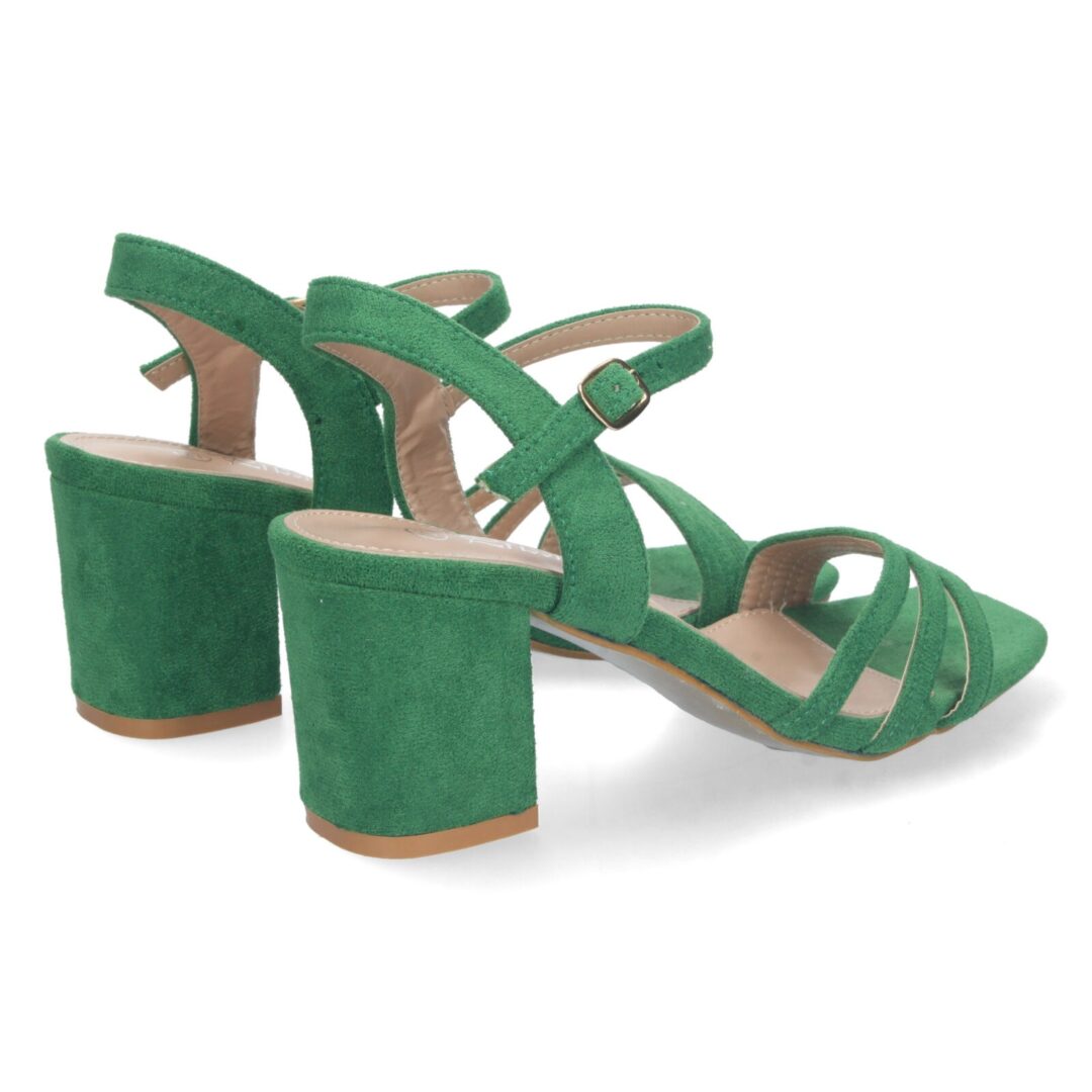 Sandalias verdes cruzadas - Imagen 5