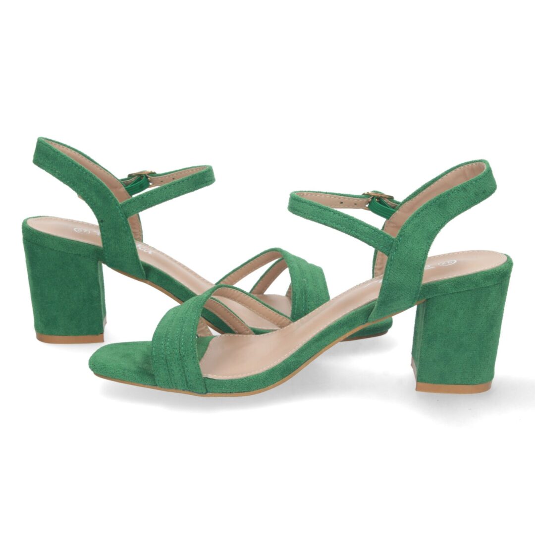 Sandalias verdes cruzadas - Imagen 6