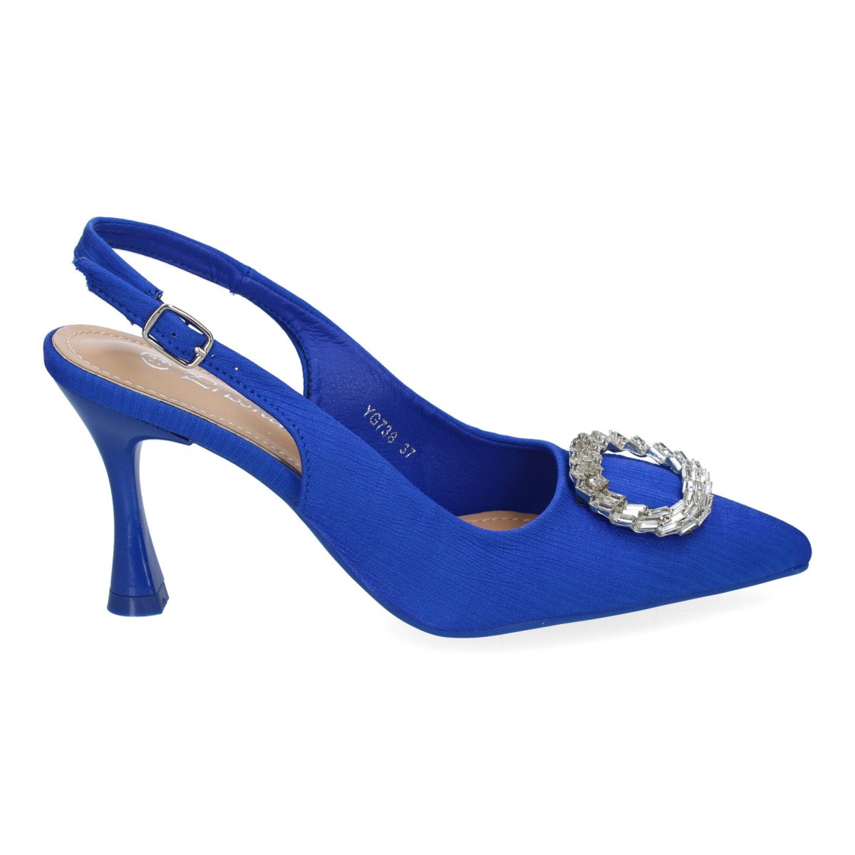 Zapatos Salón Adorno Cristal Azul - Imagen 3