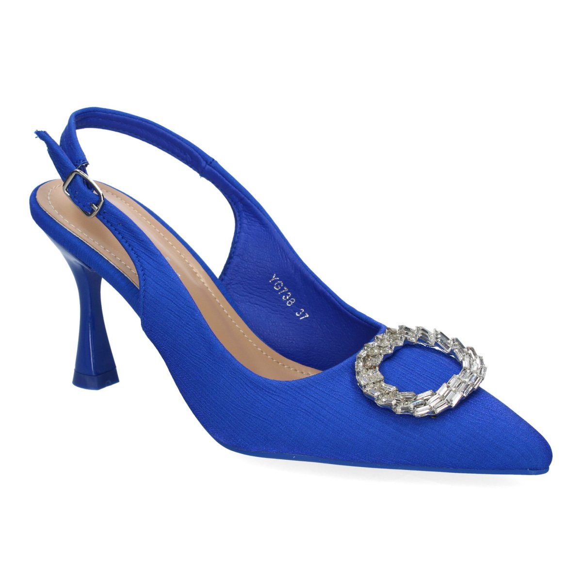 Zapatos Salón Adorno Cristal Azul - Imagen 4