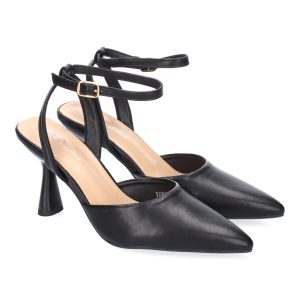 Zapatos Tacón Negros Pulsera Tobillo