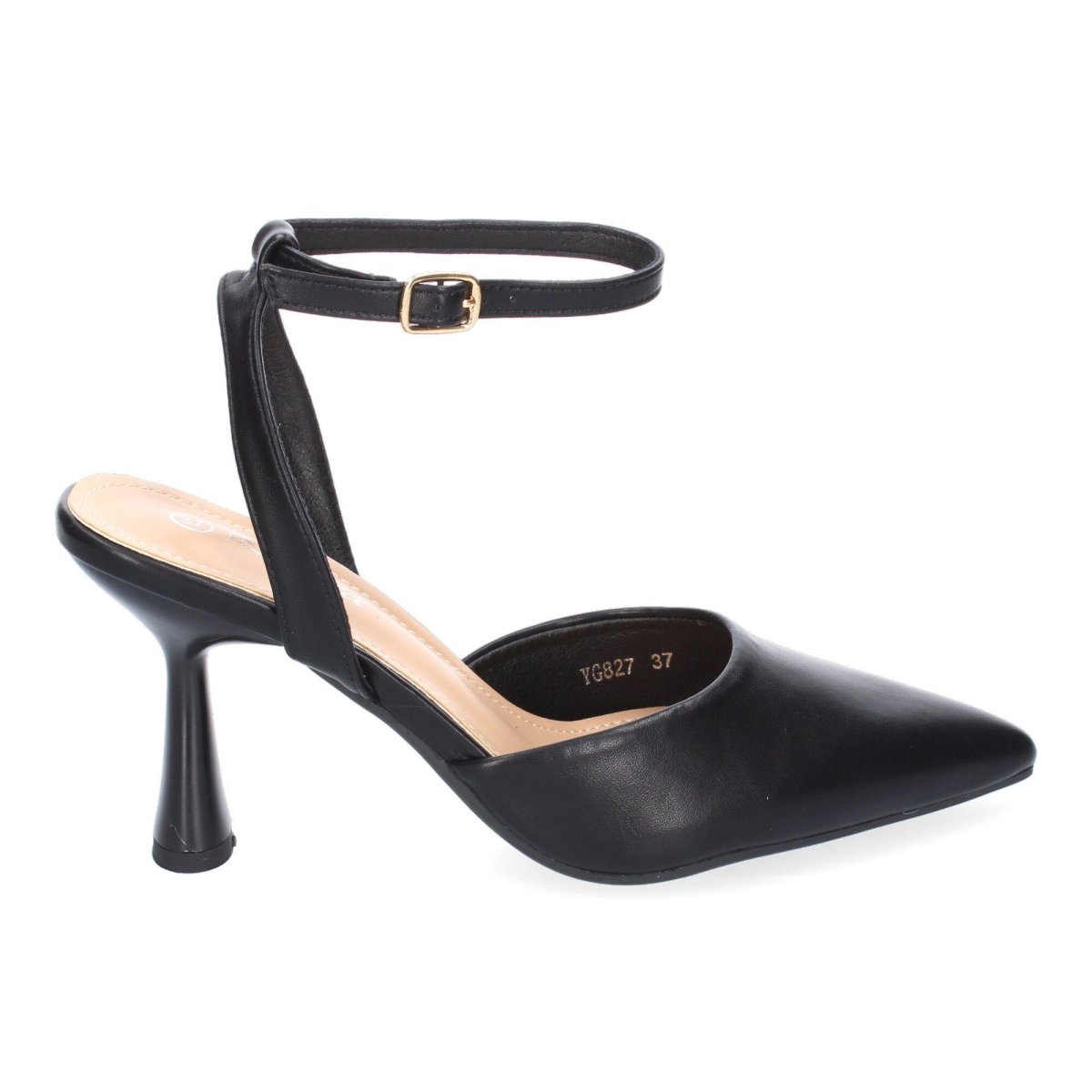 Zapatos Tacón Negros Pulsera Tobillo - Imagen 3