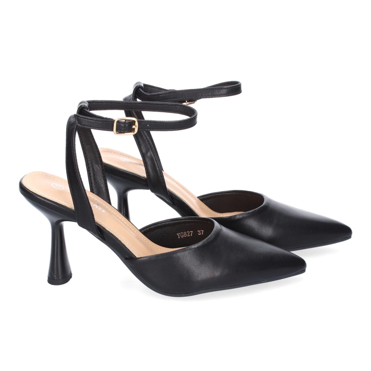 Zapatos Tacón Negros Pulsera Tobillo - Imagen 6