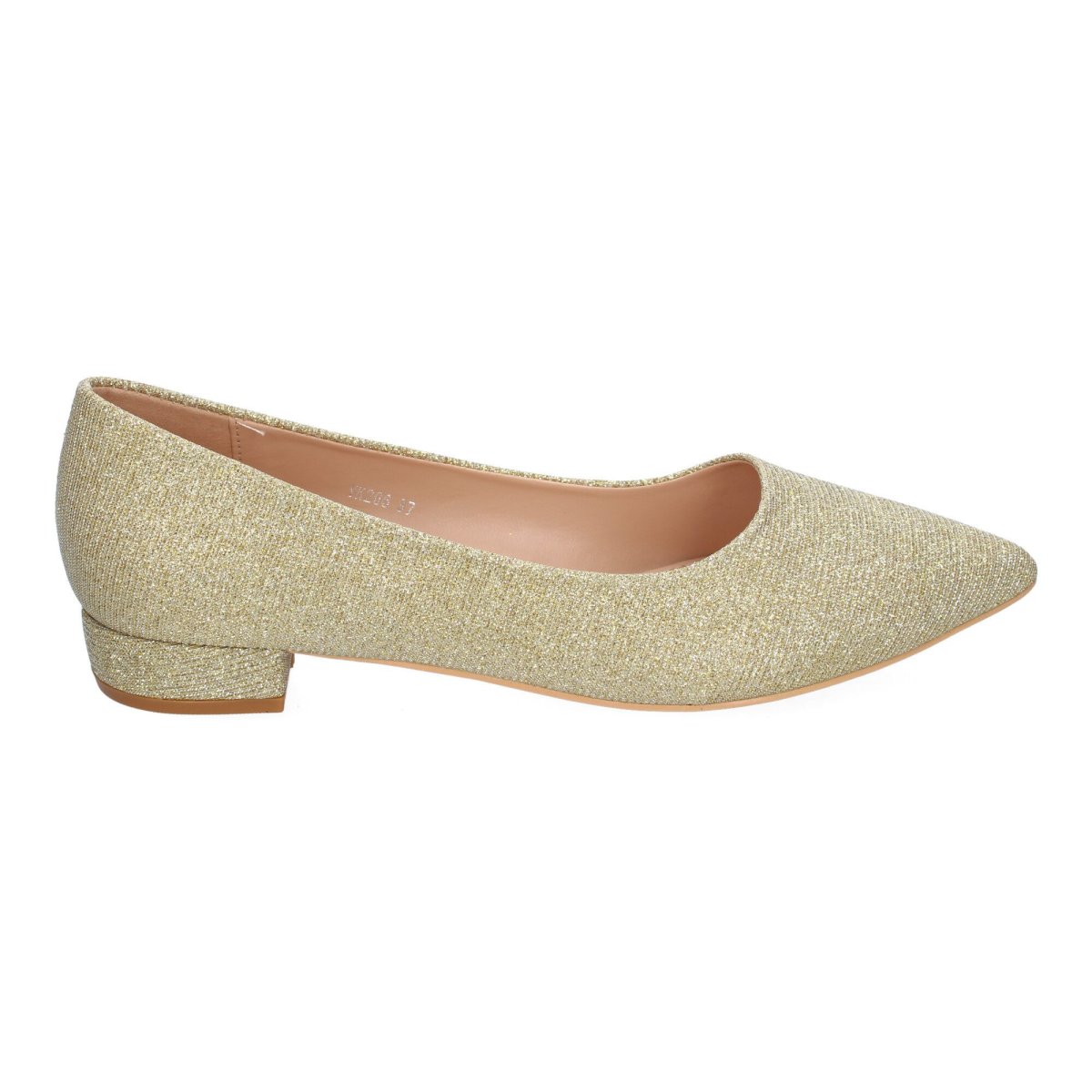 Zapatos bailarinas dorados lisos - Imagen 3