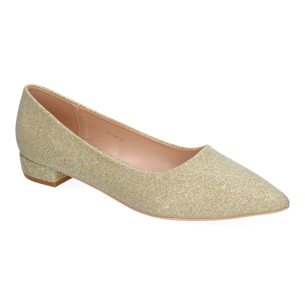 Zapatos bailarinas dorados lisos - Imagen 4