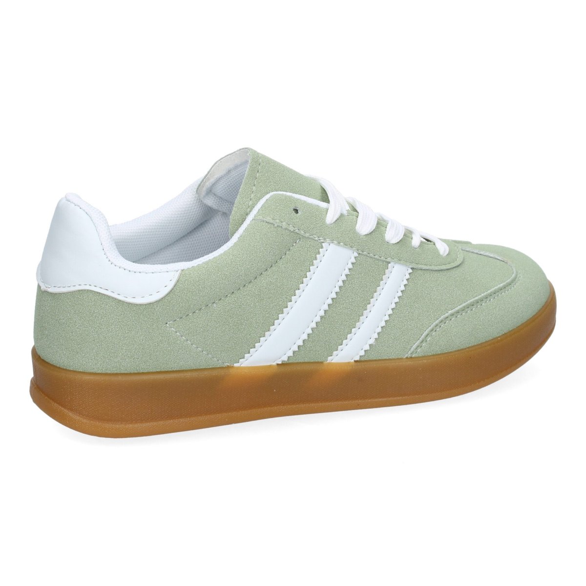 Zapatilla casual mujer verde claro bicolor - Imagen 5