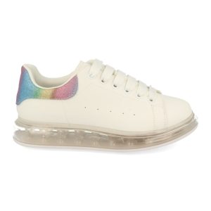 Zapatillas deportivas arcoíris con detalles multicolor