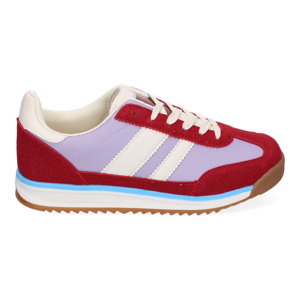 Zapatillas Deportivas Casual Burdeos Sin Estampados - Imagen 3