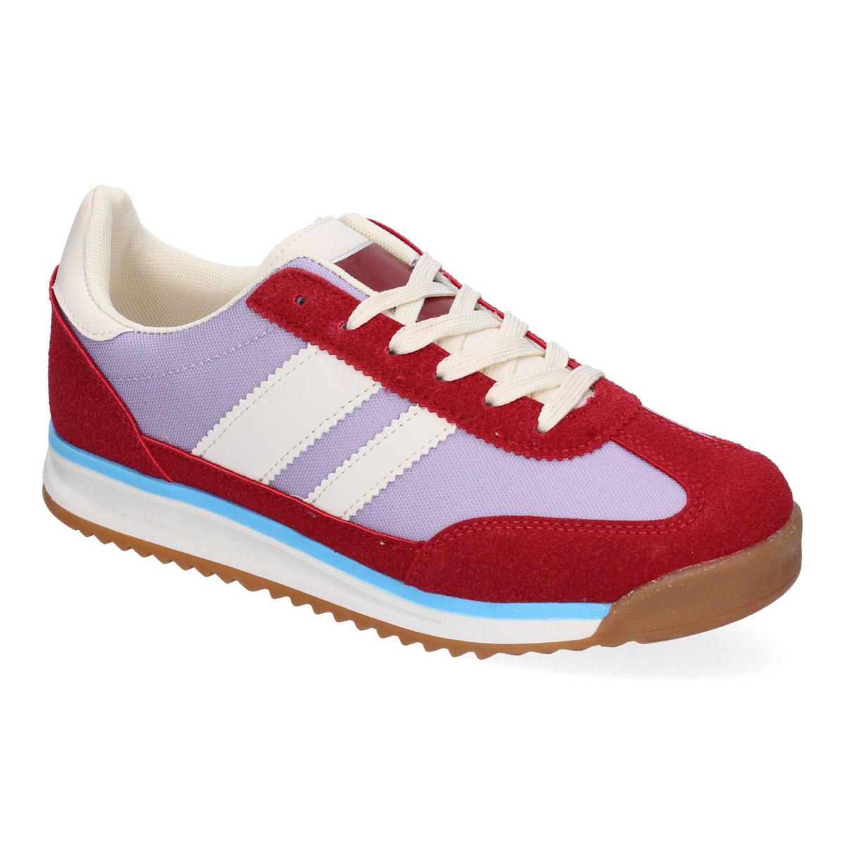 Zapatillas Deportivas Casual Burdeos Sin Estampados - Imagen 4