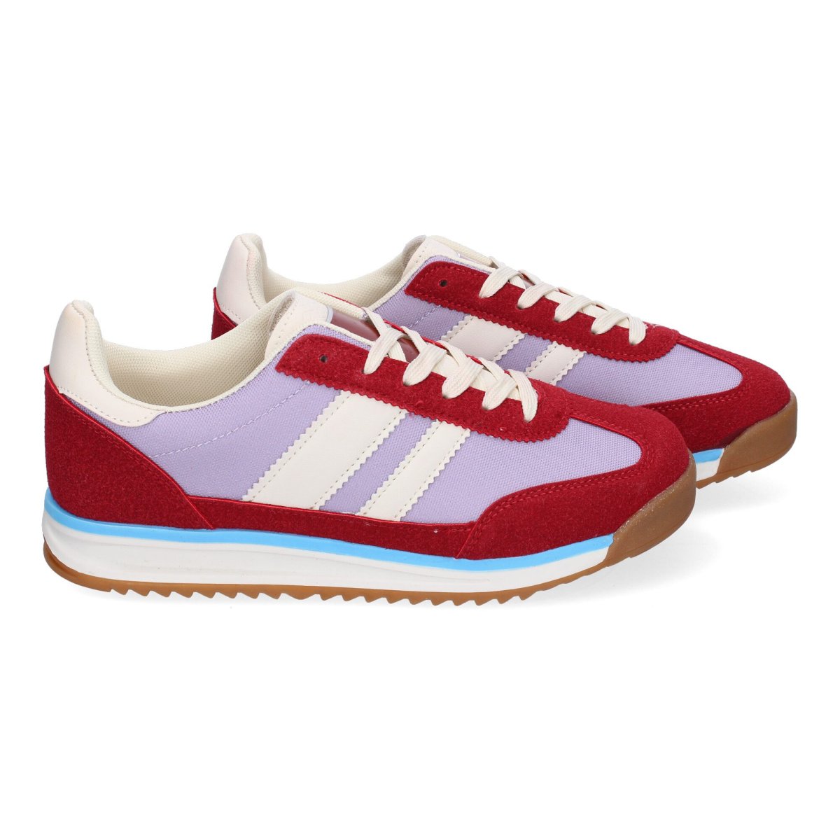 Zapatillas Deportivas Casual Burdeos Sin Estampados - Imagen 6