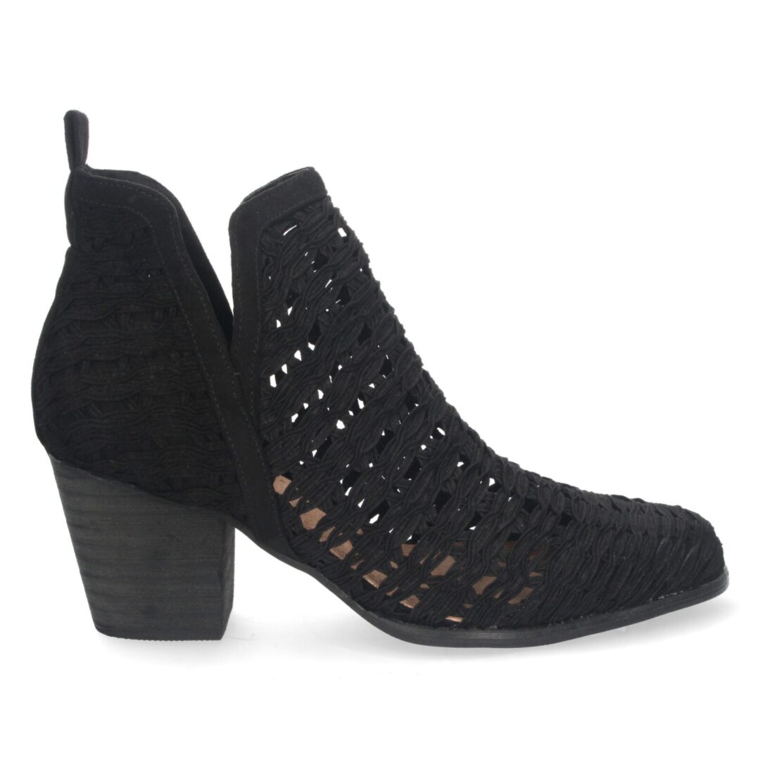 Botines abiertos trenzados negros - Imagen 3
