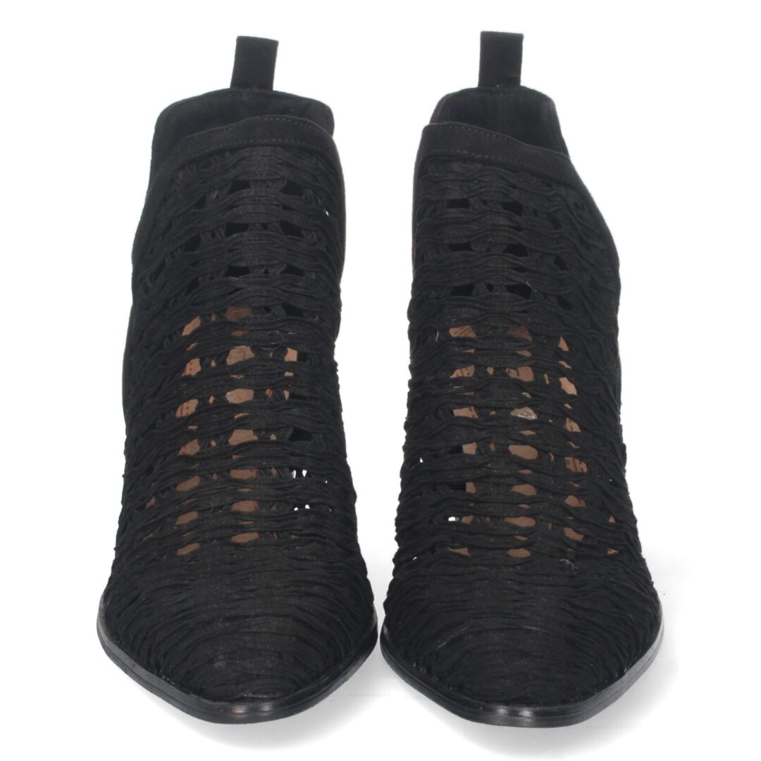 Botines abiertos trenzados negros - Imagen 4